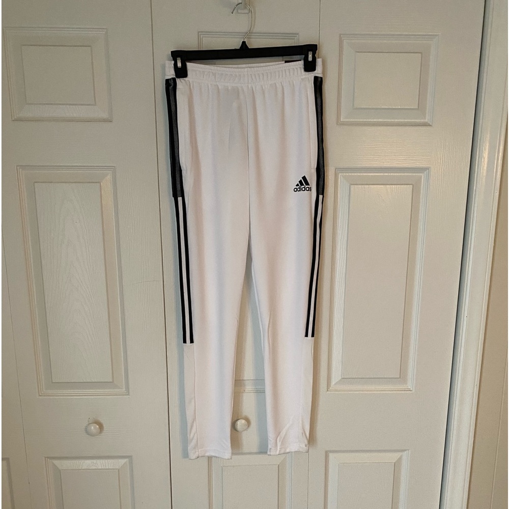 Adidas Tiro 21 Training Track Pants Joggers GN5489 Soccer White Men's Size SMALL